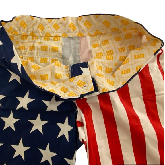 Loudmouth Shorts Red White Blue Stars and Stripes Sz 36 - Picture 4 of 8